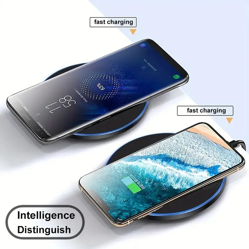 Carregador sem fio iPhone 15 14 13 12 X Pro Max Induction Fast Charging Pad Dock Station For Samsung S23 S22 Xiaomi Huawei